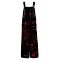 thumbnail image 5 of WTOBBY Women's Halloween Printed Cotton Jumpsuit, Sleeveless Casual Design with Loose Fit for Breathability, Perfect for Comfortable Everyday Wear,BlackL, 5 of 5