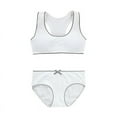 thumbnail image 3 of Girls Bra and Panty Sets - 6PCS Cotton Soft Comfortable Elastic Girls Training Bras and Underwear Set Girls Bra Training Bralettes Cotton Teen Elastic Briefs Panties for 8-18 Years Old, 3 of 9