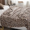 thumbnail image 4 of Classic Leopard Print Blanket 100% Polyester Winter Blanket Sheet Blanket Bedding Sofa Soft Sleeping Blanket Warm Blanket RJ, 4 of 7