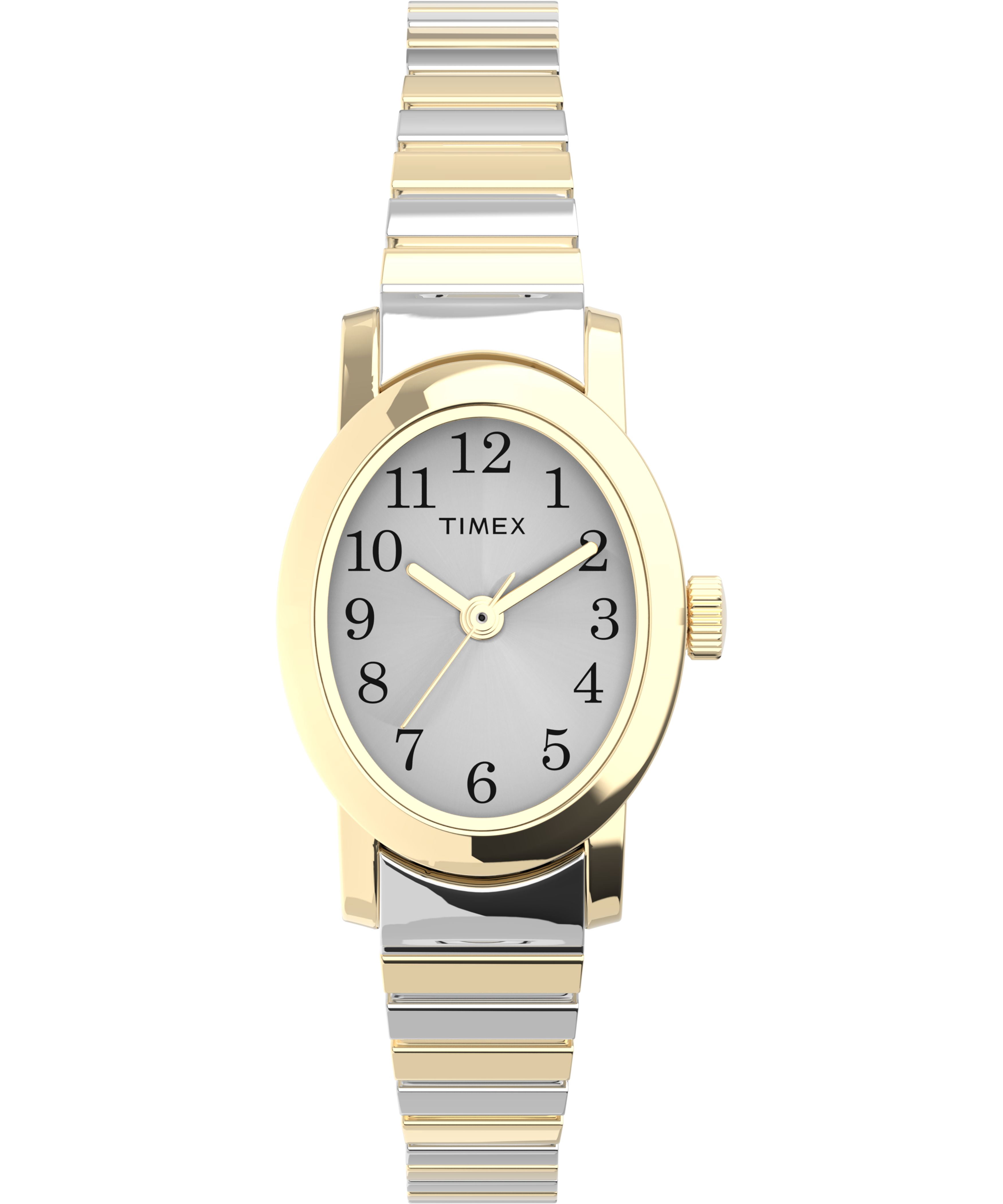 Timex Carriage Women Lot Of 7 New Batteries Stretch Band Carriage by Timex Quartz Watch Women 30m Dual Tone Stretch  main image 4