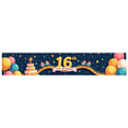 thumbnail image 2 of Happy 16th Birthday Themed Background Banner Party Supplies Balloon Decorations for Photography Props Birthday Decors Celebrations, 2 of 8
