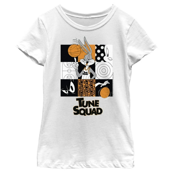 Girl's Space Jam: A New Legacy Bugs Bunny Tune Squad  Graphic Tee White Large