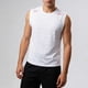 thumbnail image 1 of Camiseta de tirantes de cuello redondo para hombre, color liso, informal, holgada, deportiva, transpirable, de seda helada, corta, de poliéster., 1 of 4