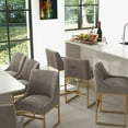 thumbnail image 6 of SEYNAR Modern Velvet Upholstered Accent Dining Chairs Set of 8, Kitchen Side Chair with Metal Frame for Living Room, 6 of 10