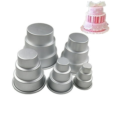 

SPRING PARK DIY Mini 3-Tier Cupcake Pudding Chocolate Cake Mold Baking Pan Mould