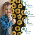 thumbnail image 3 of Blackout Kids Curtains,Black Sunflower Childrens Insulated Curtains Set Of 2,Bedroom Essentials,Toddler Room Decor 52x63in(132x160cm), 3 of 4