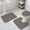 Black, variant on Black Striped Bath Mat 3 Piece Bathroom Rug Set, Modern Simple Farmhouse Beige Vintage Non Slip Bath Rug Contour Mat and Toilet Lid Cover, Absorbent Shower Mats Soft Bath Rugs and Mats Sets