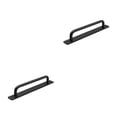 thumbnail image 3 of Scienceny manija de los muebles con tornillos de montaje perillas de hardware de aleación de aluminio tiradores de puerta de colores resistentes gabinete Negro/192 mm 2piezas Scienceny CBP384133, 3 of 5
