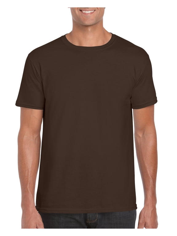 Mens Softstyle T-Shirt, XL, Dark Chocolate