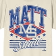 thumbnail image 2 of Bioworld MLBPA Matt Shaw Women's Collegiate Arch Logo Graphic Tee | Short Sleeve Crew Neck | Officially Licensed MLB Players T-Shirt-Medium, 2 of 3