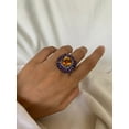 thumbnail image 4 of Carillon Citrine Ring, Gemstone Cluster 1.4 ct 925 Sterling Silver Ring for Women, Ring Size : 11, 4 of 5