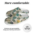 thumbnail image 6 of Goofa Vintage Leaves Print Womens Mens Cotton Lightweight House Slippers , Washable Home Slippers,Indoor Comfy Bedroom Cozy Slippers-40/41, 6 of 7