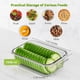 thumbnail image 3 of Juego de 5 Contenedores de Vidrio para Almacenar Alimentos TUSEASY de 1040ml con Tapa Hermética, 3 of 6