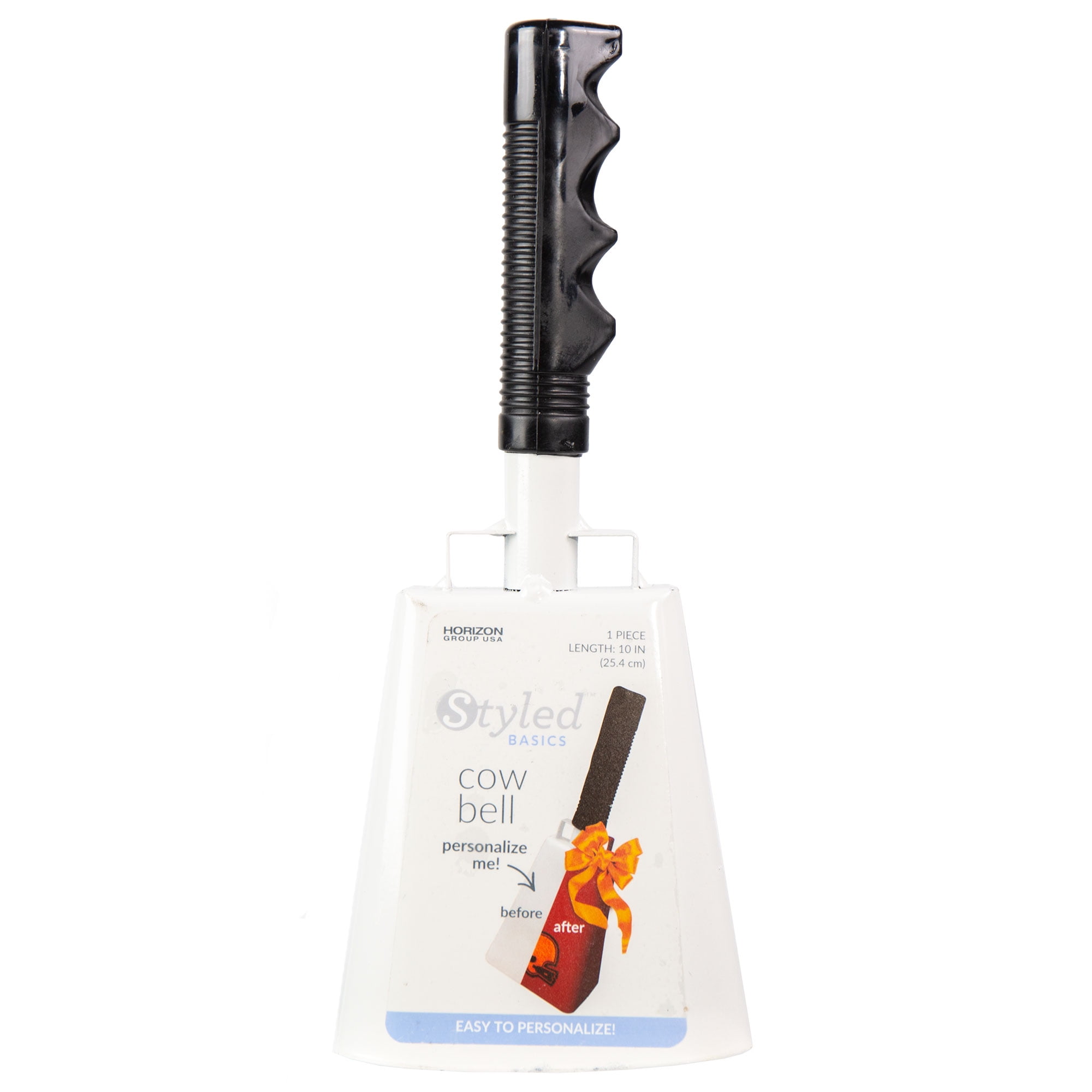 Styled Basics Large White Cowbell For Parties Sports Or Costumes 10 Tall Packaging May Vary Walmart Com