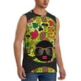 thumbnail image 2 of Kdxio Black Head Woman with Mushroom Hair for Men's Muscle T-shirt,Sleeveless for Workout Running Athletic Gym Lounge Casual, 2 of 7