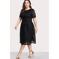 thumbnail image 2 of Vestido Elegante De Fiesta Mujer Dama Talla Extra Plus Negro-Negro-XL DaraBaby Shein Vest045_1, 2 of 4
