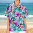 thumbnail image 3 of Camisetas con diseño de avatar personalizado de Hawái impresas en 3D para hombres y mujeres, regalo de cumpleaños divertido, blusas con foto DIY, camiseta para parejas, camiseta de animales, 3 of 5