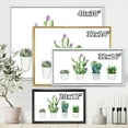 thumbnail image 4 of Designart 'Aloe Vera Cactus Succulent Home Plants In The Pots' Farmhouse Framed Canvas Wall Art Print, 4 of 5