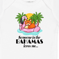 thumbnail image 4 of Inktastic Someone in the Bahamas Loves Me Boys or Girls Baby Bodysuit, 4 of 5