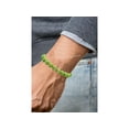 thumbnail image 4 of Green Turquoise Bracelet - 8mm Beaded Stretch Bracelet and Healing Stones, 4 of 5