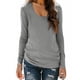 thumbnail image 3 of RKSTN Long Sleeve Shirts for Women Oversized Crewneck Slim Base Layer T Shirt Top Womens Casual Solid Plus Size Round Neck Loose Fits Comfy Cozy Basic Tee Shirt Fall Spring Clothes, 3 of 10