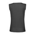 thumbnail image 5 of WAYUTE Womens Tank Tops V Neck Undershirt Sleeveless Button Down Casual Slim Fit Undershirt T Shirt Classic Outdoor Streetwear, 5 of 7