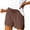 Coffee*Mothers Day Gift Idea, variant on Women's Cotton Linen Shorts Drawstring High Waisted Comfy Pull On Shorts Slit with Pockets 4" Red S