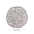 thumbnail image 3 of Napperon Rond en Corde de Papier Tressée avec surface Résistante à la Chaleur, Imperméable et à l'Huile, Accessoire de table Décoratif, Diamètre 33 cm, 3 of 6
