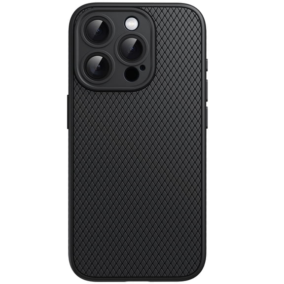 JETech Grip Case for iPhone 15 Pro 6.1-Inch, Soft TPU Slim Fit Protective Phone Cover with Camera Lens Full Protection, Shockproof (Black Titanium)