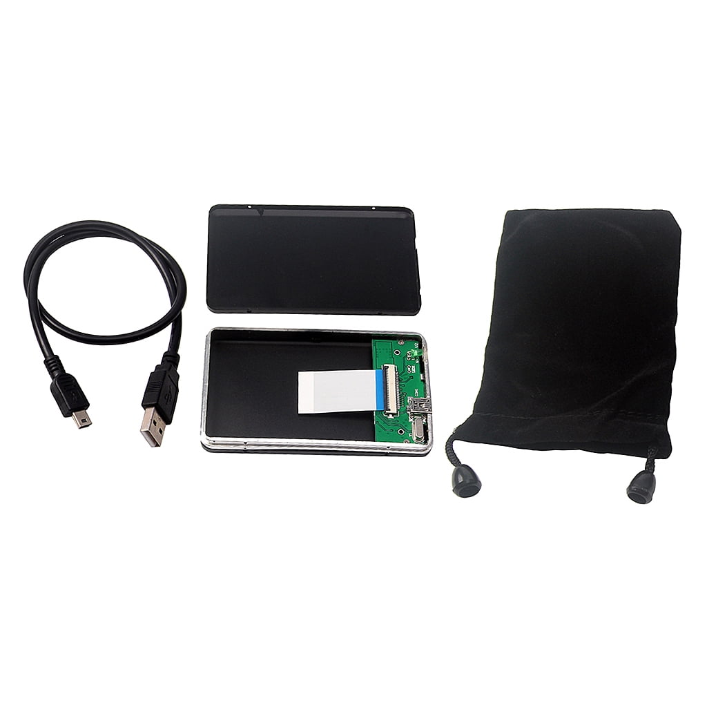 Wzmzjy 3x ZIF CE 40pins HDD Enclosure to USB 2.0 External Case Hard Disk Drives 1.8''