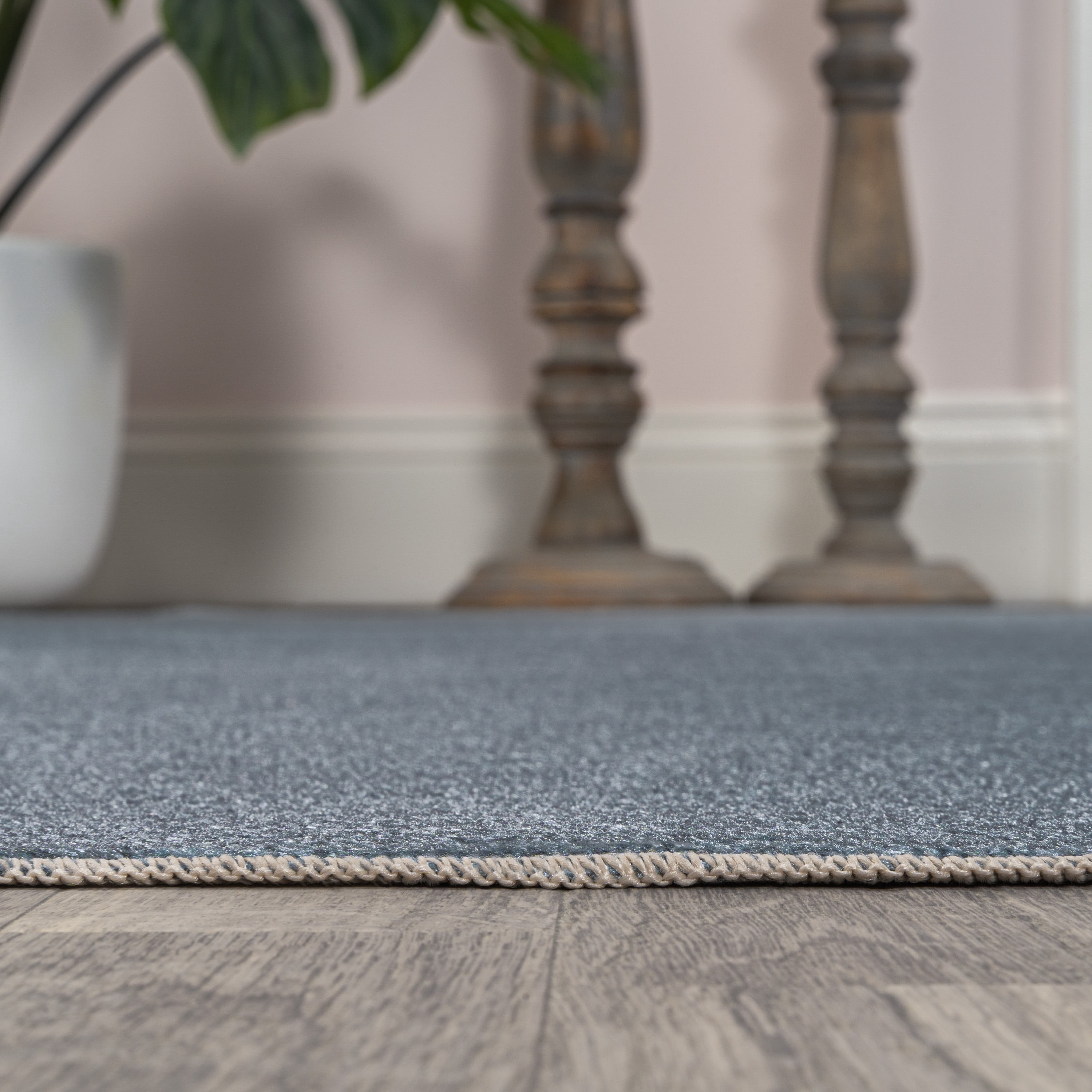 JONATHAN Y WASHABLE 2 x 8 Runner Rug, Twyla - Blue, WSH300B-28