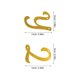 thumbnail image 2 of OUNONA 1Set Large Gold Glitter Letters Alphabet Bunting for Wedding and Birthday, 2 of 6
