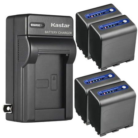 Kastar 4-Pack Battery and AC Wall Charger Replacement for Sony CCD-TRV128 CCD-TRV138 CCD-TRV150 CCD-TRV208 CCD-TRV218 CCD-TRV228 CCD-TRV250 CCD-TRV308 CCD-TRV318 CCD-TRV328 CCD-TRV338 CCD-TRV350