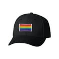thumbnail image 1 of Adult Rainbow Gay & Lesbian Pride Flag Embroidered Dad Hat Structured Cap, 1 of 1
