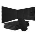 thumbnail image 1 of Panneaux de Mousse Acoustique Studio Mur Plafond Réduction de Bruit 48x24x2 Pouces Lot de 4, 1 of 6
