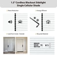 thumbnail image 2 of Regal Living Cordless 1.5" Blackout Cellular Sidelight Shade, White - 8.5 in. W x 72 in. L, 2 of 8