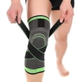 thumbnail image 1 of 1pcs Ribbon Knitted Knee Protection, Basketball Football Fitness Running Walking Knee Pad Non-slip with Tie Knee Pads Support, 1 of 8