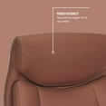 thumbnail image 5 of Shaq Tarvos Premium Ergonomic Big & Tall Office Chair, PureSoft Upholstery with Height Adjustable and Flip-Up Arms, Cognac Brown, 5 of 14
