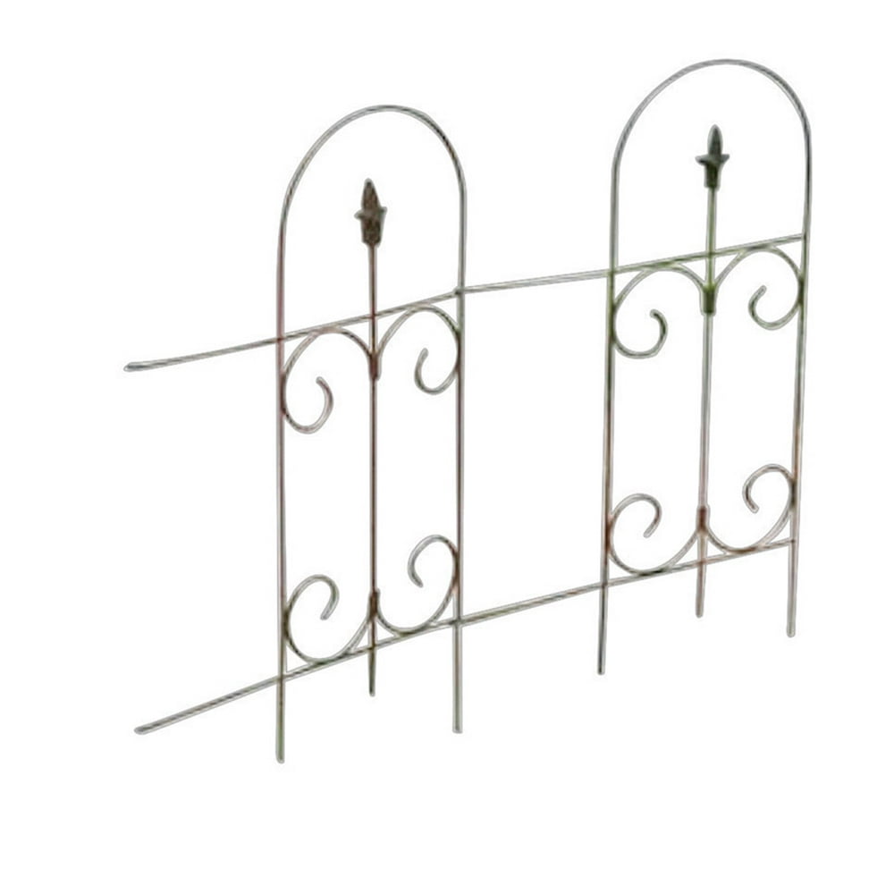 Panacea 89373 97" x 32" Living Accents Black Garden Fence