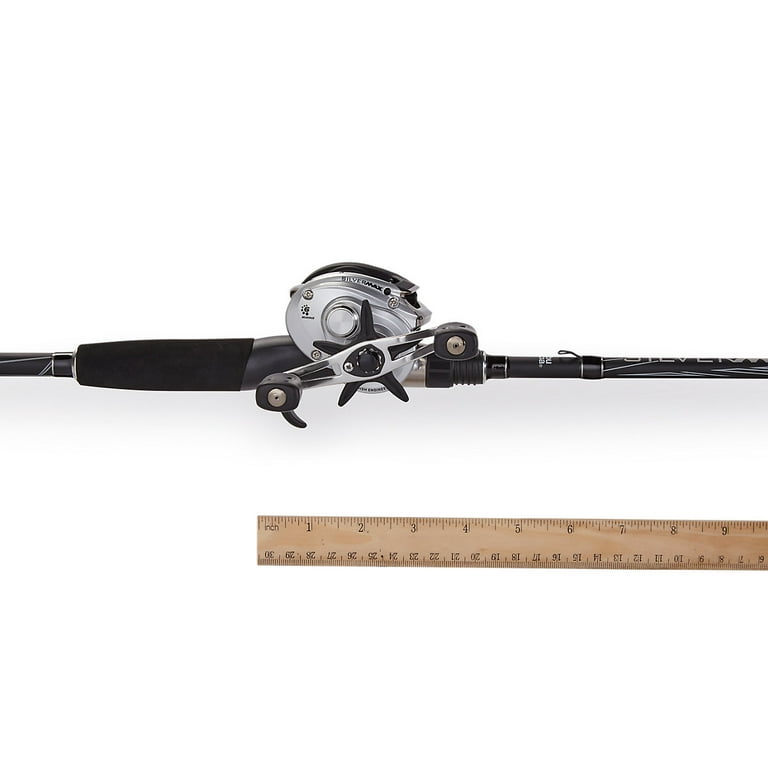 Abu Garcia Silver Max Low Profile Baitcast Reel and Fishing Rod Combo 