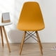 thumbnail image 5 of Funda elástica para silla de color liso, para banquetes, cenas y conferencias, de poliéster suave. amarillo, 5 of 9