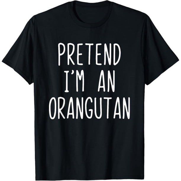 Disfraz de Orangután para Halloween, camiseta rápida