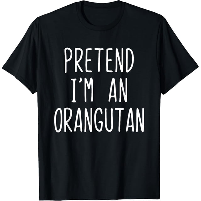 Disfraz de Orangután para Halloween, camiseta rápida