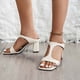 thumbnail image 2 of Amzcrzy Zapatos de mujer,Zapatos de mujer,Zapatillas de mujer, Zapatillas de verano para mujer, de tacón alto y grueso, informales, con punta cuadrada Sandalias Mujer Zapatillas De Casa, 2 of 6