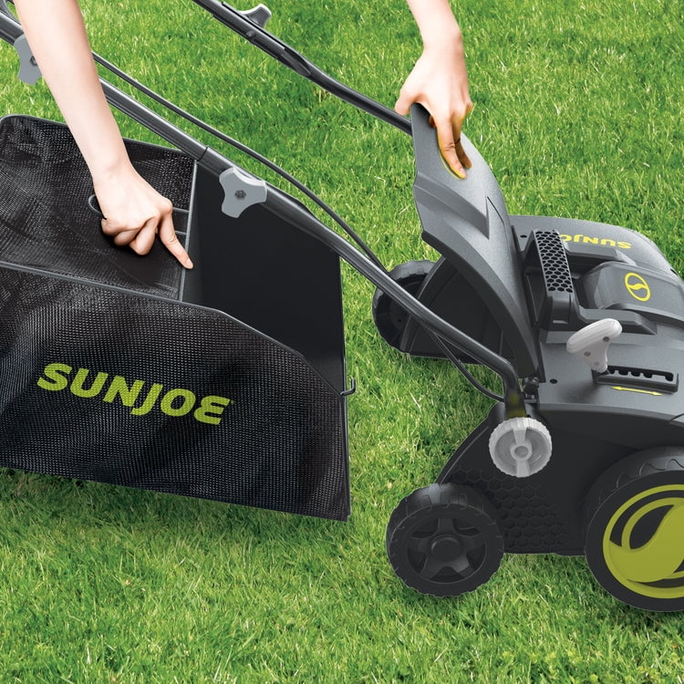Sun Joe AJ808E Electric Lawn Dethatcher Scarifier 15-inch 15-Amp