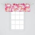 thumbnail image 2 of Palm Trees Window Valance, Hawaii Concept Dreamy Silhouettes of Exotic Leaves Pattern Aloha Print, Curtain Valance for Kitchen Bedroom with Rod Pocket, 54" X 18", Hot Pink Dark Salmon, by Ambesonne, 2 of 2