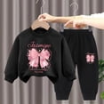 thumbnail image 2 of TAmten Girls Outfit Sets 2 Pieces Long Sleeve Pullover Printed Girls Clothing Sets Size 5-6 Years, 2 of 4