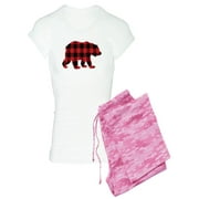CafePress - Buffalo Plaid Bear - Women's Light Pajamas