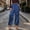 Navy, variant on Ynynloco Women's Satin High Waist Cargo Joggers Pants Dressy Casual Lightweight Silky Elastic Waist Trousers with Pockets