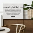 thumbnail image 3 of Inspirational Canvas Wall Art Our Father Prayer Print Framed the Lords Prayer Scripture Painting Artwork Ready to Hang Home Dining Room Decor 15x11.5 Inches, 3 of 4